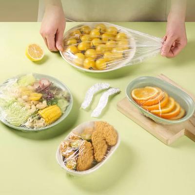 100/200/300 szt. Worek plastikowy do przechowywania świeżych owoców klasy spożywczej Akcesoria kuchenne Kolorowa folia Saran Jednorazowa osłona żywności
