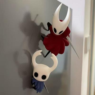 2 Stück/Set Hollow Knight 2 Hornet Figur Spielzeug Kühlschrankmagnet Schreibtischdekoration Modell Ornamente Spielzeug Jungen Mädchen Weihnachtsgeschenke