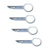 4pcs Universal Car Player Removal Tool Key Rings Disassembly Kit Car Radio Removal Tool Set for Multiple Vehicle Repair