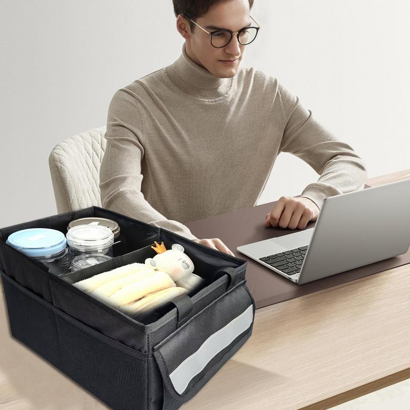 

Car Trunk Organizer Waterproof Foldable Sturdy Car Organization Dust-Proof Multi-Compartment Automotive Accessories Trunk CHINA