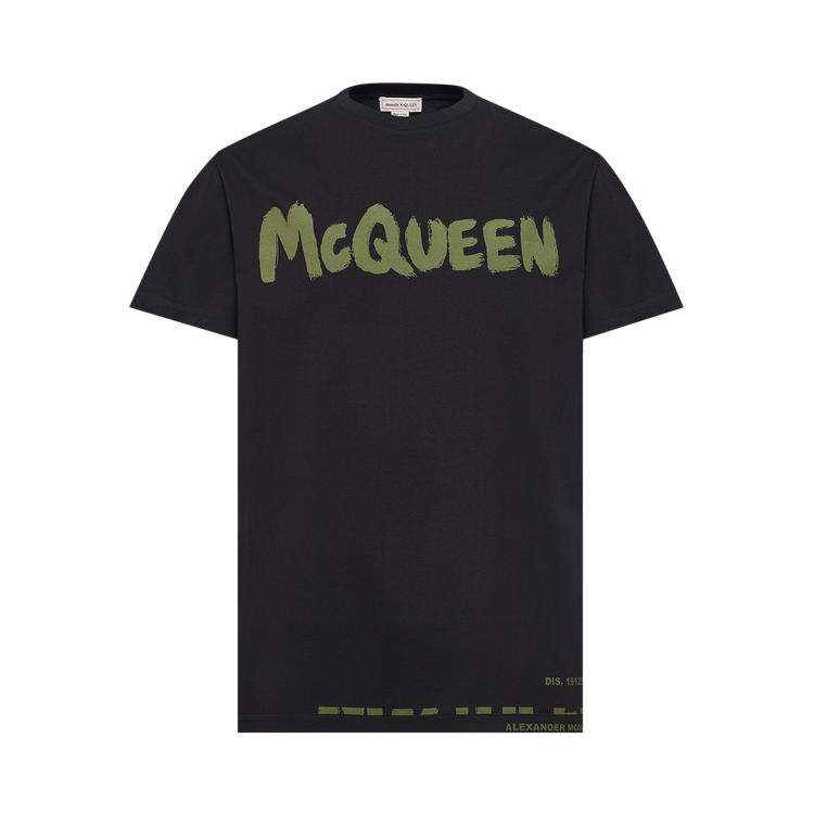 

Футболка Alexander McQueen Graffiti Черный/Хаки Мужские Топы 622104-QTAAC-0519 S