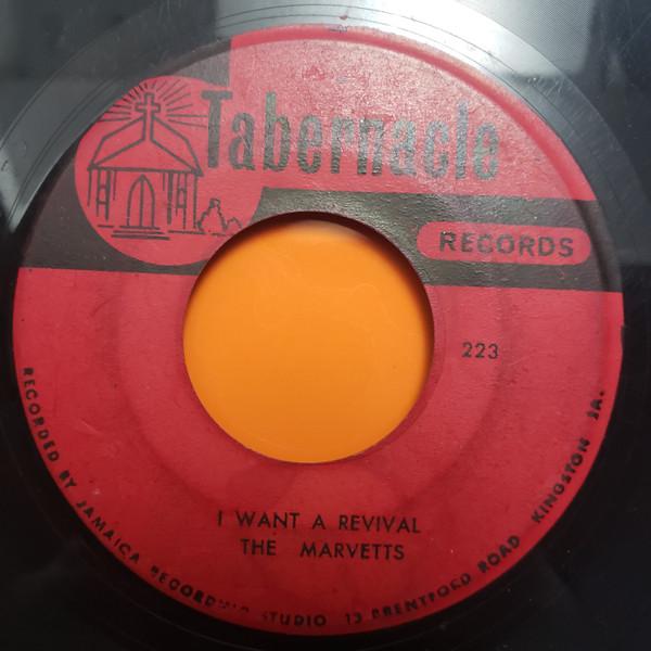 

7-дюймовая пластинка MARVETTS I Want A Revival 221 Tabernacle Reco 1966 Ямайка Регги Ска Даб Б/у