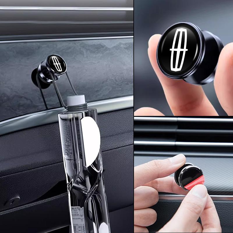Mini Car Hooks Storage Holder USB Cable Headphone Key Hook Auto Accessories For Lincoln MKZ MKX Aviator Navigator Continental Coftrw9