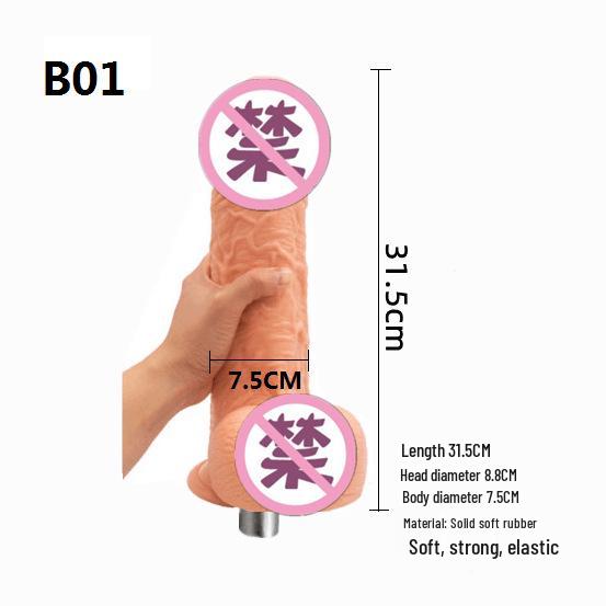 Automatic Three-Hole Adult Sex Toy with Female Simulation Attachment B01