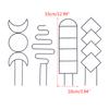 4pcs Geometry Metal Plant Trellis Potted Climbing Plant Starter Tool for Stems Vine Peas Vegetables DIY Training Pole