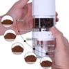 Electric Coffee Grinder Adjustable Burr Mill Plastic Coffee Mill Portable Coffee Bean Grinder for Outdoor and Indoor