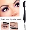 Black Double Head Eyebrow Brush Eyelashes Extension Cosmetic Tools Makeup Brush Eyelashes Comb