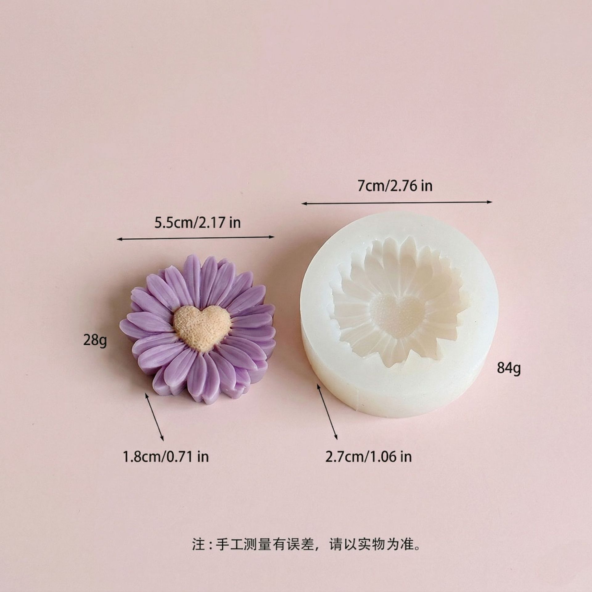 Heart and Silicone for Fondant - Flexible Baking for DIY and One Size