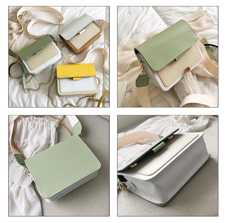 SCIONE Fashion Female Bag Messenger Bag Summer Texture Small Square Bag