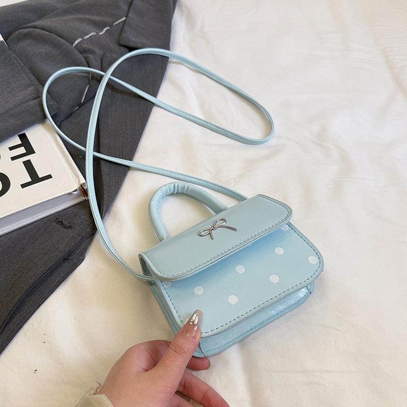 This year's popular small bag women's 2025 summer new portable small square bag mini texture foreign style polka dot messenger bag
