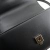 GUCCI Petit GG Shoulder Bag 739722 Double G 2WAY black leather Women Used