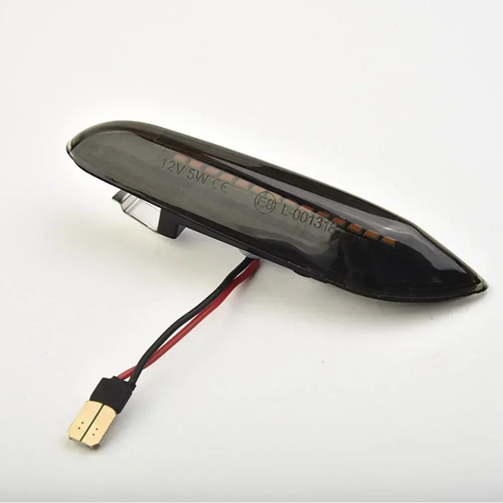 2X LED-uri de delimitare laterale stânga și dreapta pentru BMW X3 E60 E46 E90 lentilă de fum Semnalizator dinamic 14 lămpi LED