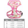 Print Flower Dog Harness Leash Set Forest Floral Pet Puppy Harness Vest Leashes Adjustable for Small Medium Large Dogs Chihuahua