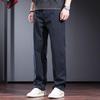 JIELEINUO Men's Relaxed Fit Straight-Leg Cotton Casual Pants