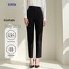 Luomeng Damen High-Waist Straight-Leg Businessanzughose