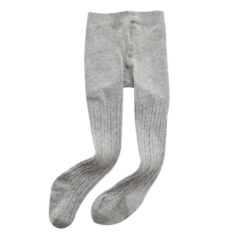 Wiosenne i Jesienne Bawełniane Legginsy Dziecięce: Podkolanówki dla małych dziewczynek - Jednoczęściowa odzież wierzchnia