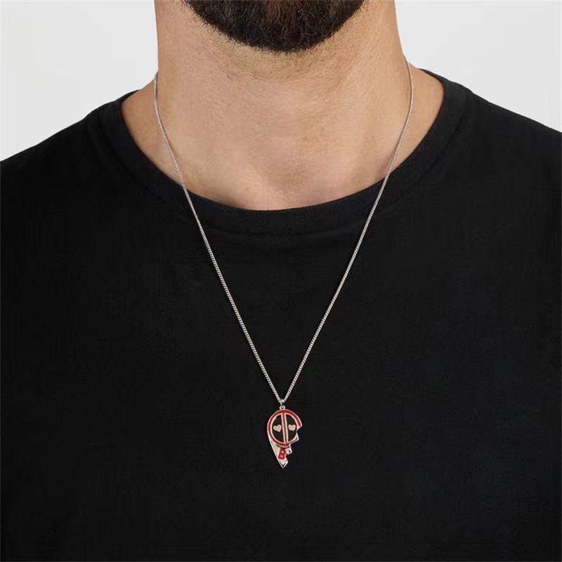 Superhero Stylish Jewelry Featuring Deadpool And Wolverine In Durable Alloy For Everyday Wear