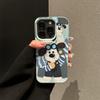 Oil Painting Cute Boss Dog for IPhone16/15p Lychee Pattern 14 for Apple 13 Mobile Phone Case 12 Sets
