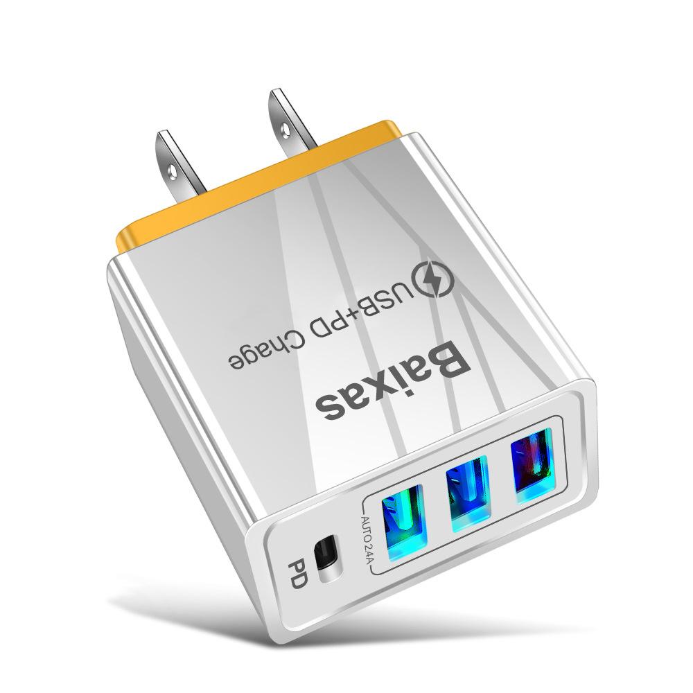 Universal 4-Port USB Travel Charger 5V/2.4A Fast Charging Adapter - AU/EU/UK/US Plug