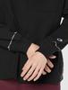 Champion Casual Long Sleeve Shirt with Script Loose Pocket Size M Men's Logo, Fit, T-Shirt, Black, (C3-V403)