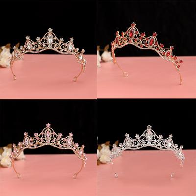 Bridal Tiara  Wedding  Luxurious and Elegant Japanese and Korean Wedding Hair Accessories Birthday and Coming of Age Ceremony Crown Accessories