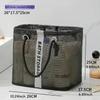 1PC Cesto da bagno di grande capacità Rete drenante Borsa da bagno Portatile a mano Borsa da toilette da viaggio Cesto portaoggetti per bucato sporco