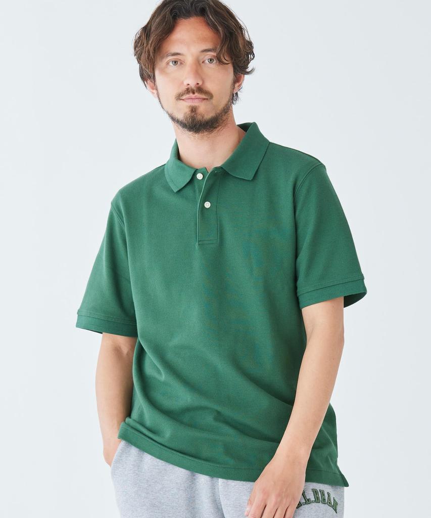 [L.L.Bean] Men's Premium Double L Polo Shirt, Short Sleeve, Japan Fit, Size M, Blue, Classic Navy, 1000014426