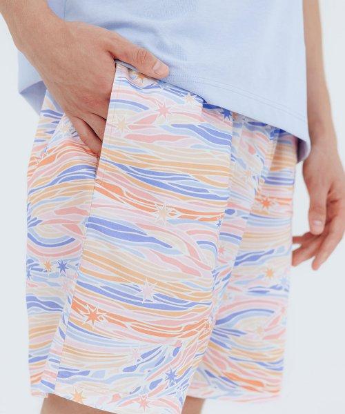 [Sunday Lounge] Wave Star T-shirt Pants Setup SMKFA404 [Shipped from Korea] 100% Authentic