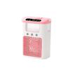 Spray Fan Three-spray Humidifier Silent Dormitory Rechargeable Small Electric Fan Desktop Cooler