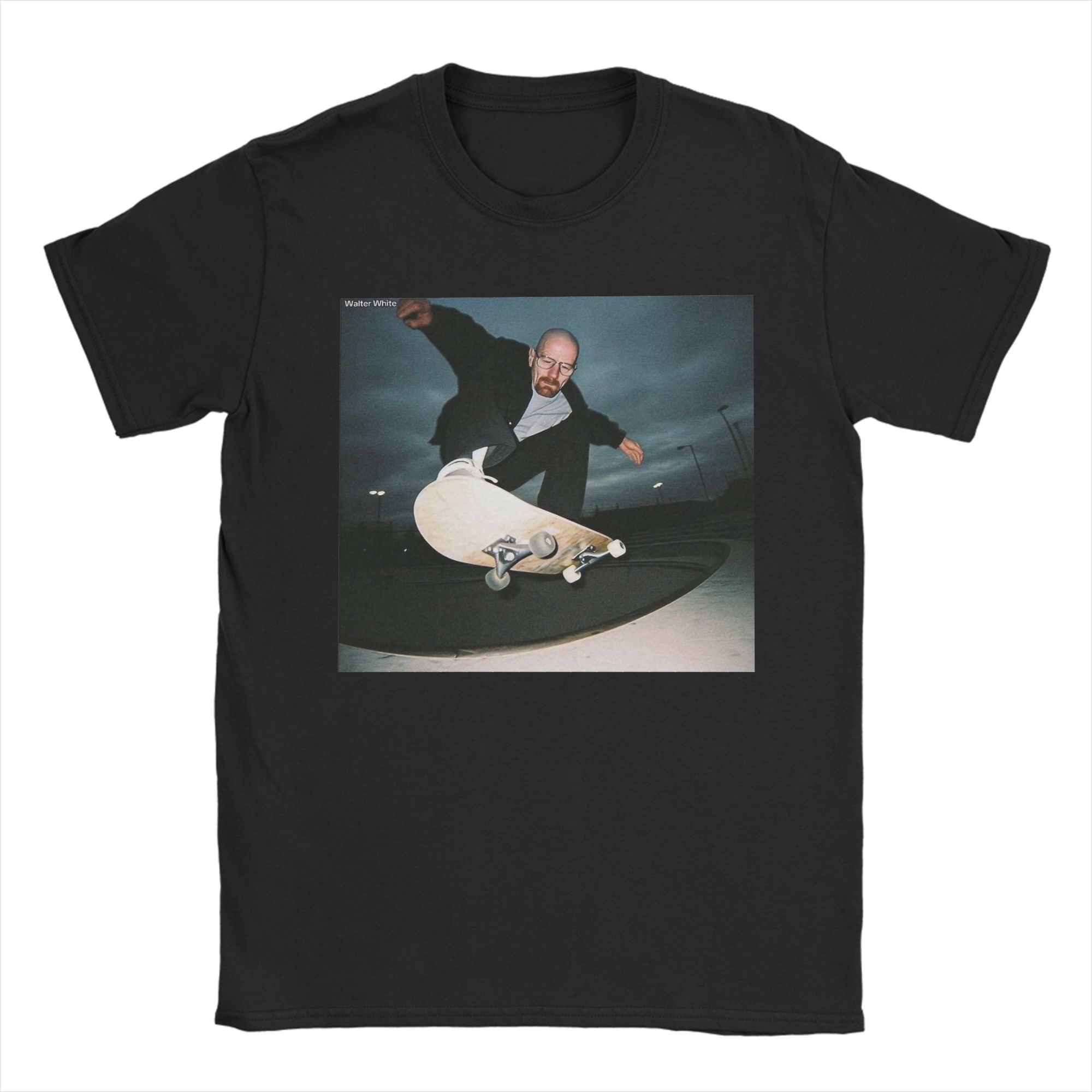 

Футболки Breaking Bad Heisenberg для чоловіків Walter White Skate Fun 100% Бавовна Футболка З Круглим Коміром З Коротким Рукавом Футболки Топи M