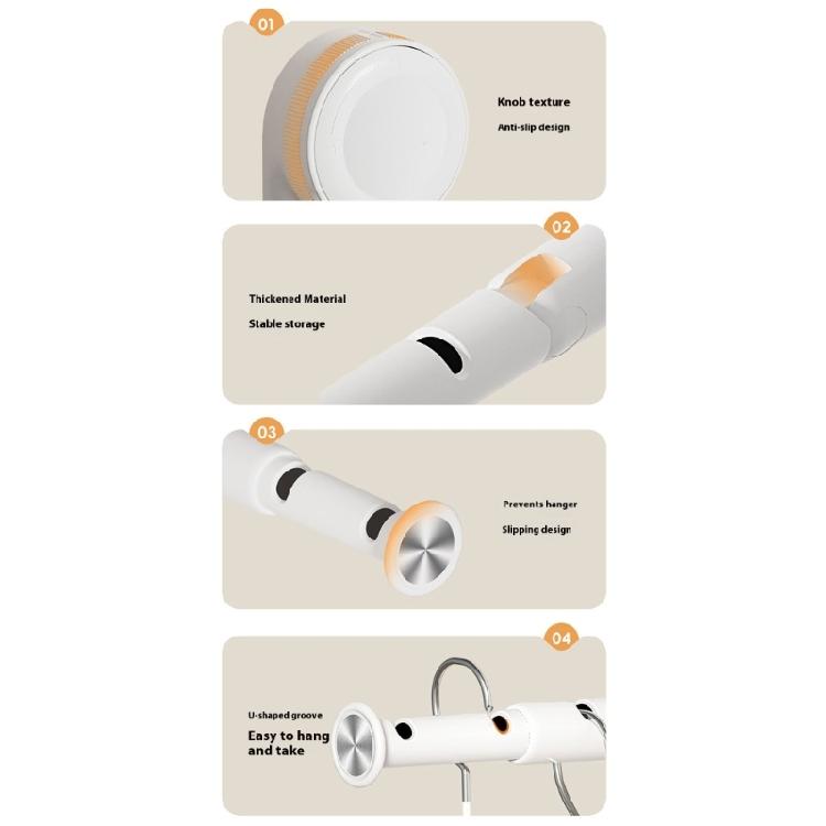 Portable Travel Clothes Hanger With Suction Pads Foldable ABS Rack For Showers Hotels Space Saving Storage Solution For Towels Bags