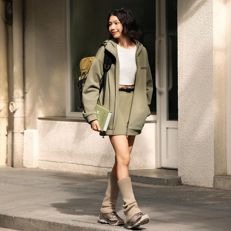 Li Ning CF Suo Fleece Warm Anti-Static Loose Hoodie Men Hoodies Khaki AWDV915-5