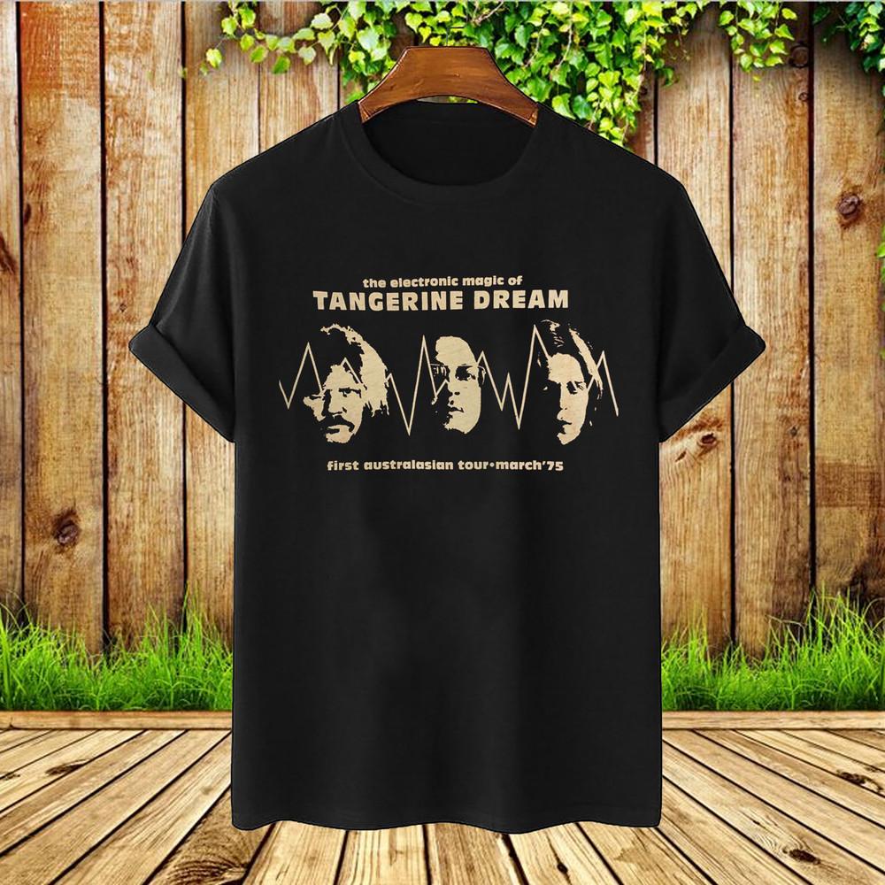 Tangerine Dream Australian Tour  75 Tangerine Dream Black All Size Shirt AL214 Unisex T-Shirt XL