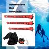High Visible Inflatable Scubas Signal Tube with Diving Spool Reel and Clip Open Bottom Safety Inflatable Dives Float
