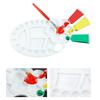 Easy Clean Children's Painting Palette Painting Dish Reusable Plastic Color Mixing Tray Art Tool For Home School Use