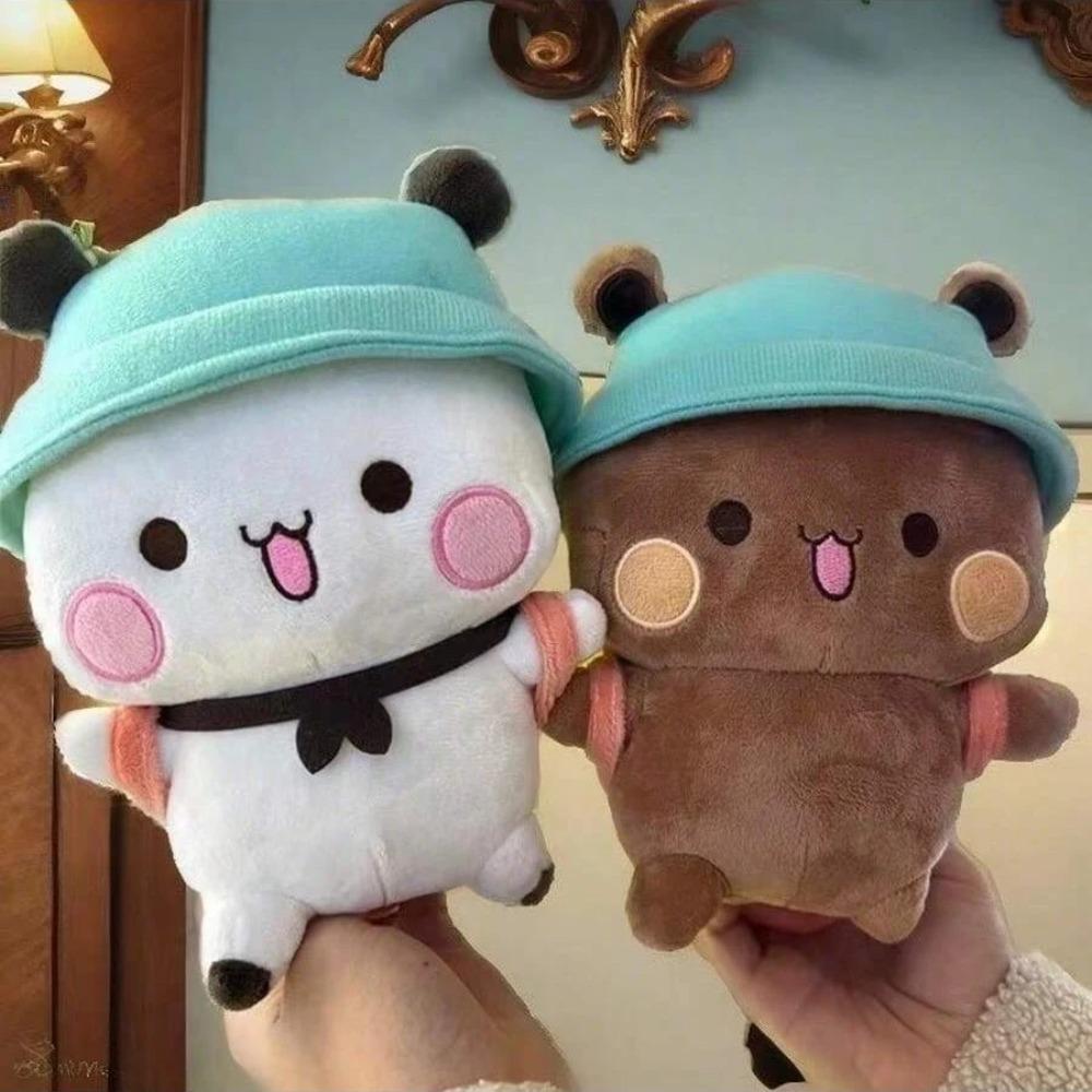 Muñecos de Oso Panda Yier Lindos Juguetes de Peluche Bubu Dudu Encantador Dibujo Animado Relleno Suave Peluches Decoración del Hogar para Regalo de Novia