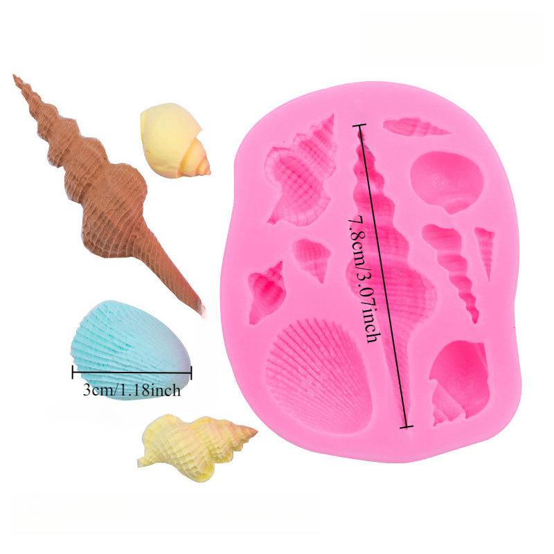 1PC Mermaid Tail Silicone Mold Chocolate Fondant Cake Mold Drip Plaster Mold Party Cake Decoration Tools