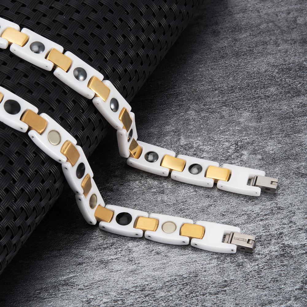 Ikuinen Damen-Keramikarmband, Hämatit-Keramikarmbänder, weiblich, goldfarben, AAA-Zirkonia-Armband für Damen