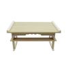 Shizuka-JP Sutra Desk, Paulownia Wood Style, Funeral Buddhist Altar, Pillow Desk, Offering Desk, 45cm Wide, for Bon Festival, Buddhist Memorial
