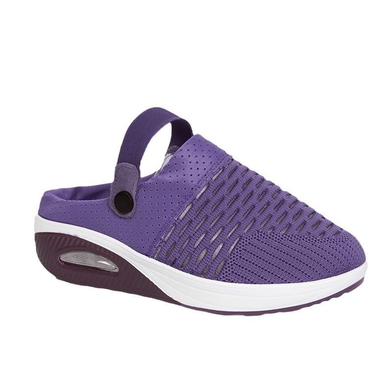 Foreign Trade Large Size 2021 Summer New Fashion Casual Hollow Sandals Two Wear Women's Bag Head Wedge Sandals