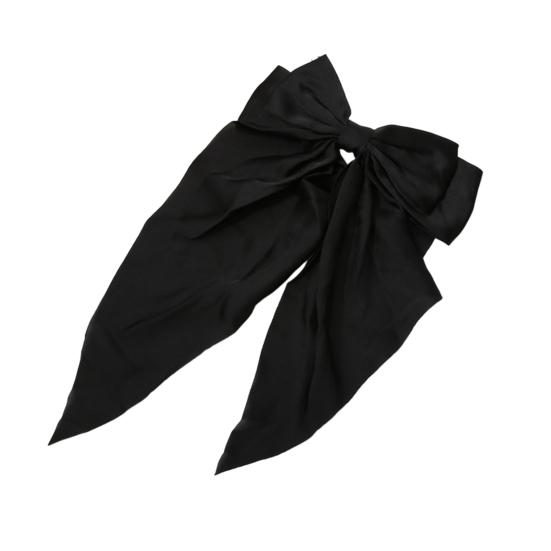 Hairpin Bow Theme Chiffon Long Ribbon Hair Clip Bright Color Lightweight Back Head Hair Claw Hair Accessories