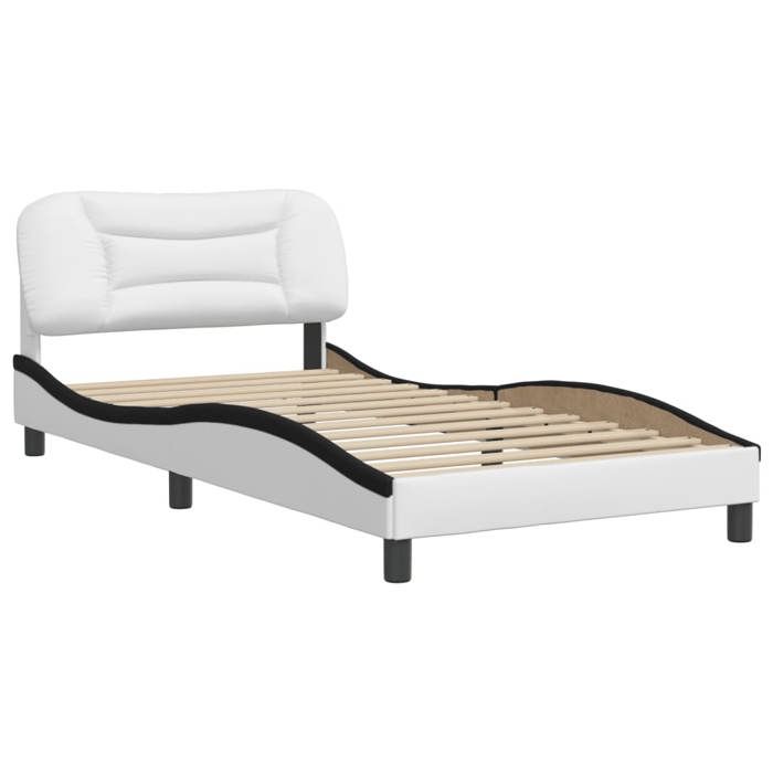 VidaXL Bed Frames with Headboard, Upholstered Bed, Slat Base, Single Bed, Adult Bedroom Bed 3207987