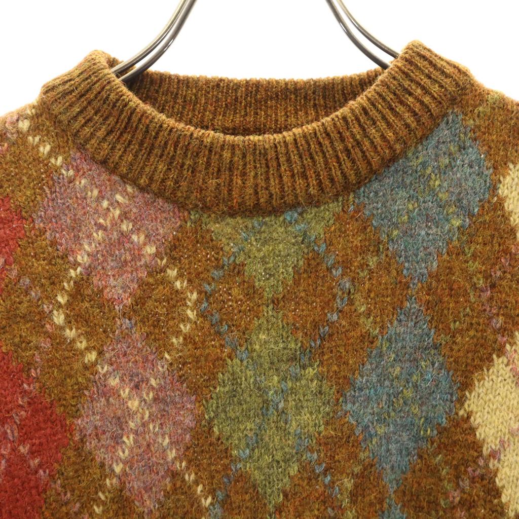 Peter Hadiey Made In Italy Long Sleeve Knit M Brown Men's Used