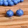 10 Pcs Cute Keychain Accessories Resin Earring Accessories New Blueberries Pendant