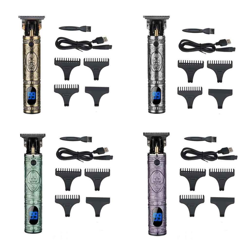 Metal Hair Clipper For Men Rechargeable Electric Hair Trimmer For Home Use