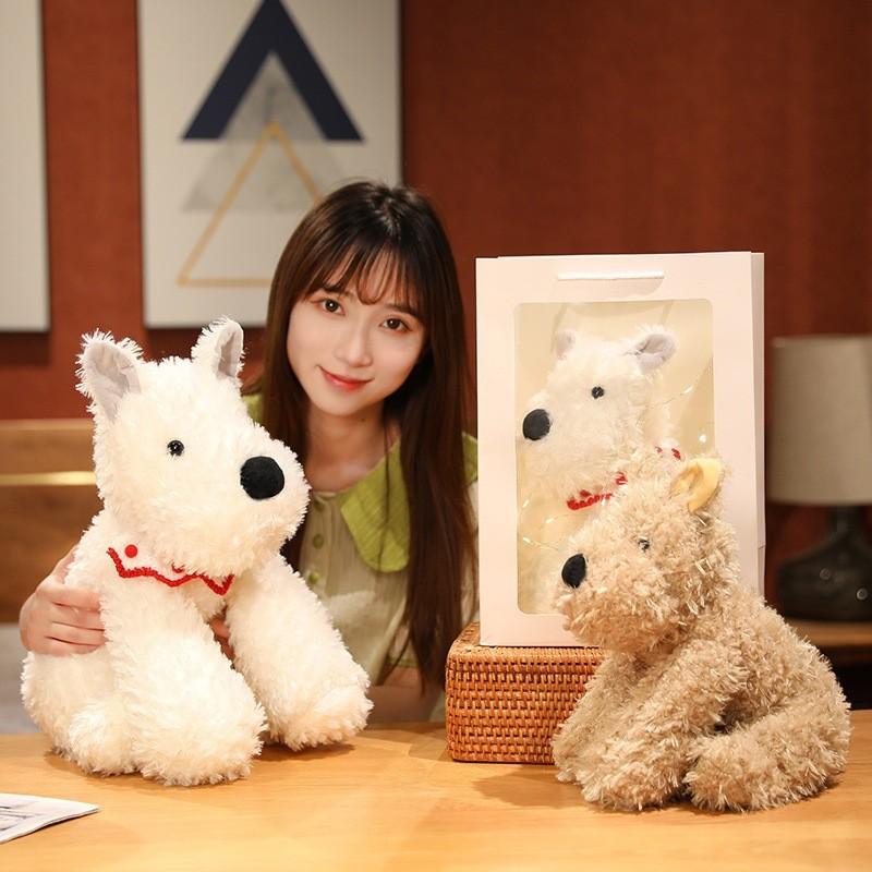 Cute West Highland White Terrier Cure Little Dog Stuffed Toy Cartoon Gift Girl