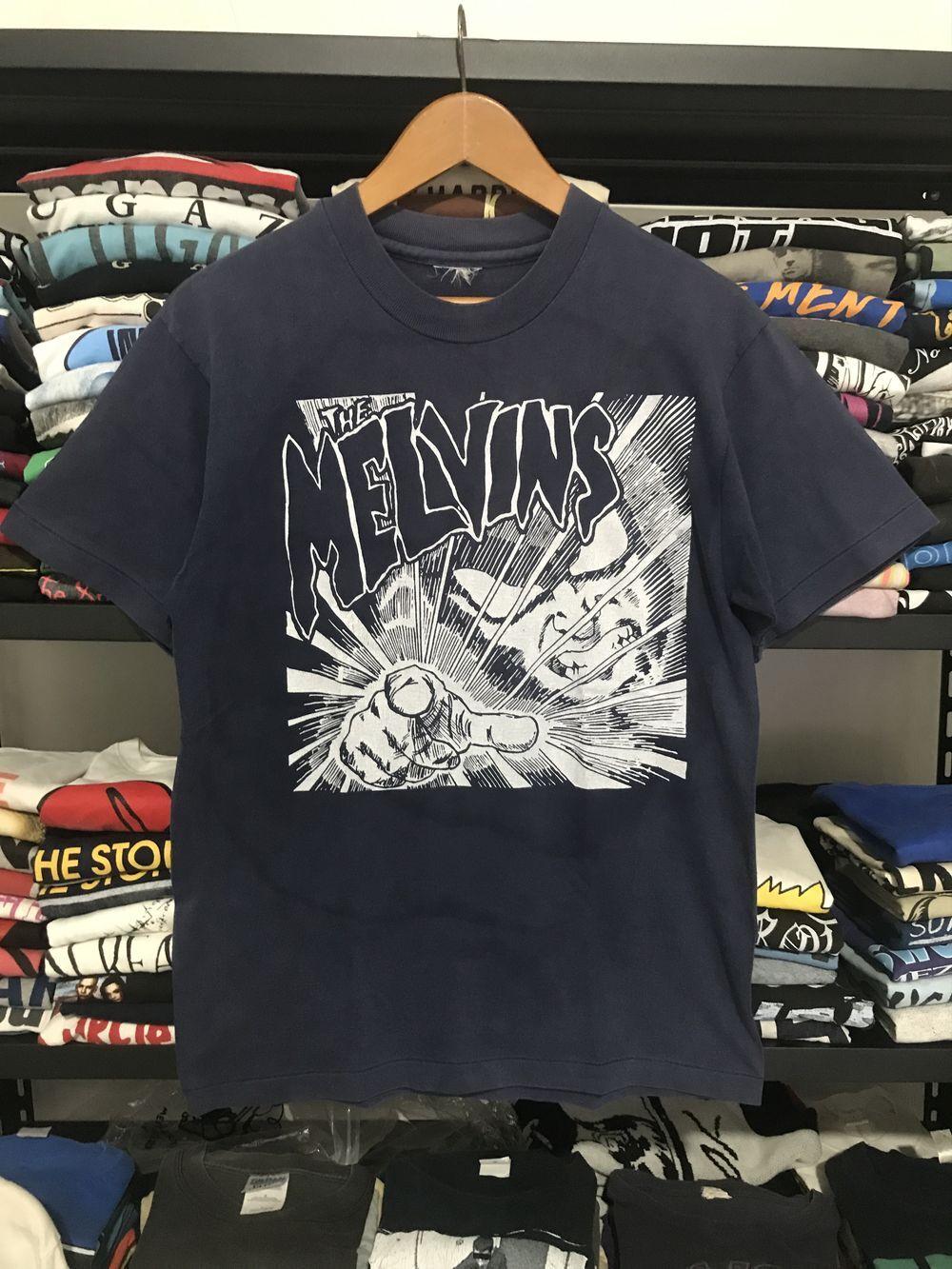 The Melvins Band Tshirt Graphic Black Short Sleeve Unisex Tshirt Reprint KH7235 XL