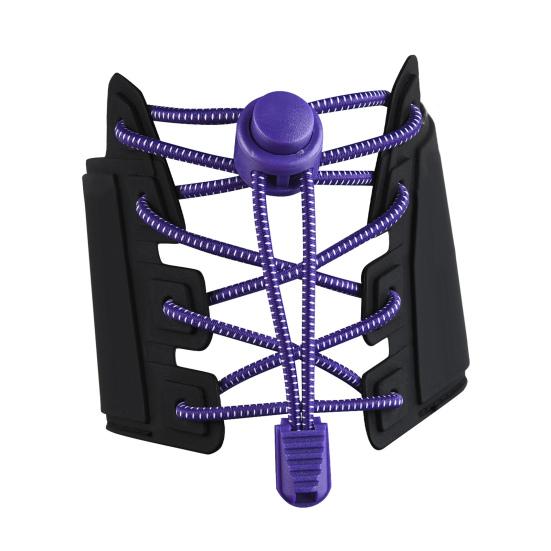 1 Set No Tie Shoelaces Elastic Heavy Duty Lock Adjustable Multi-colored Kids Adults