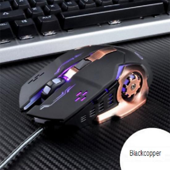 Mechanical Gaming Mouse Wired Glowing Macro Definition Chicken Eating Desktop Usb 3200dpi