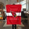 1Pc Arizona Cardinals Print Flannel Blanket, High quality Comfortable for All Seasons, Home Decor, Warmth and Comfort, Perfect for Gifts